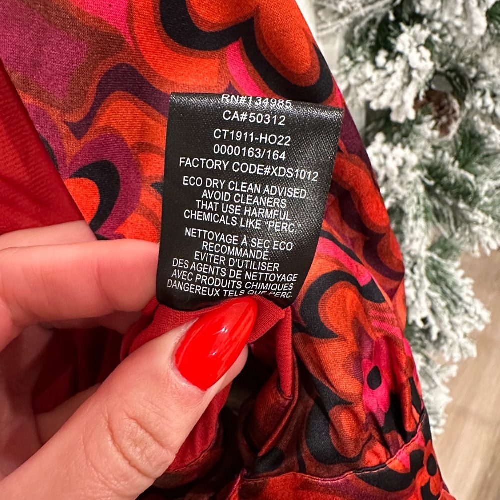 NWT For Love And Lemons Davina Tie Front Blouse - Picture 10 of 12
